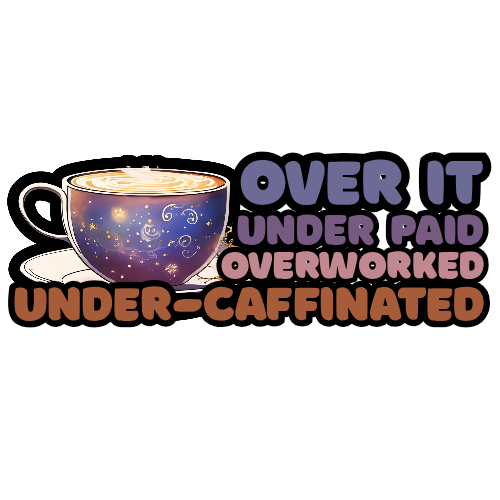 "Over it" Sticker