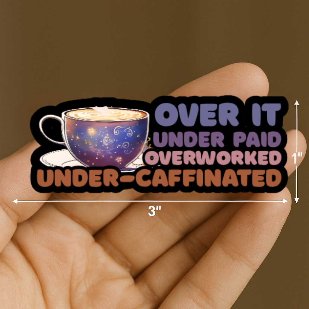 "Over it" Sticker