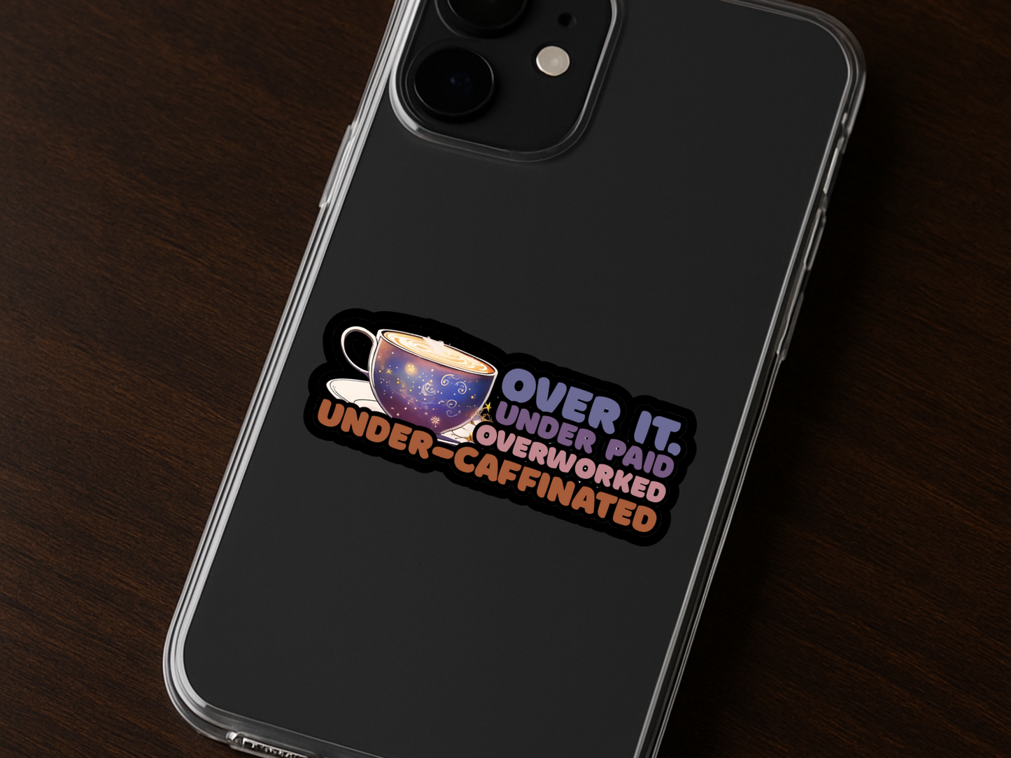 "Over it" Sticker
